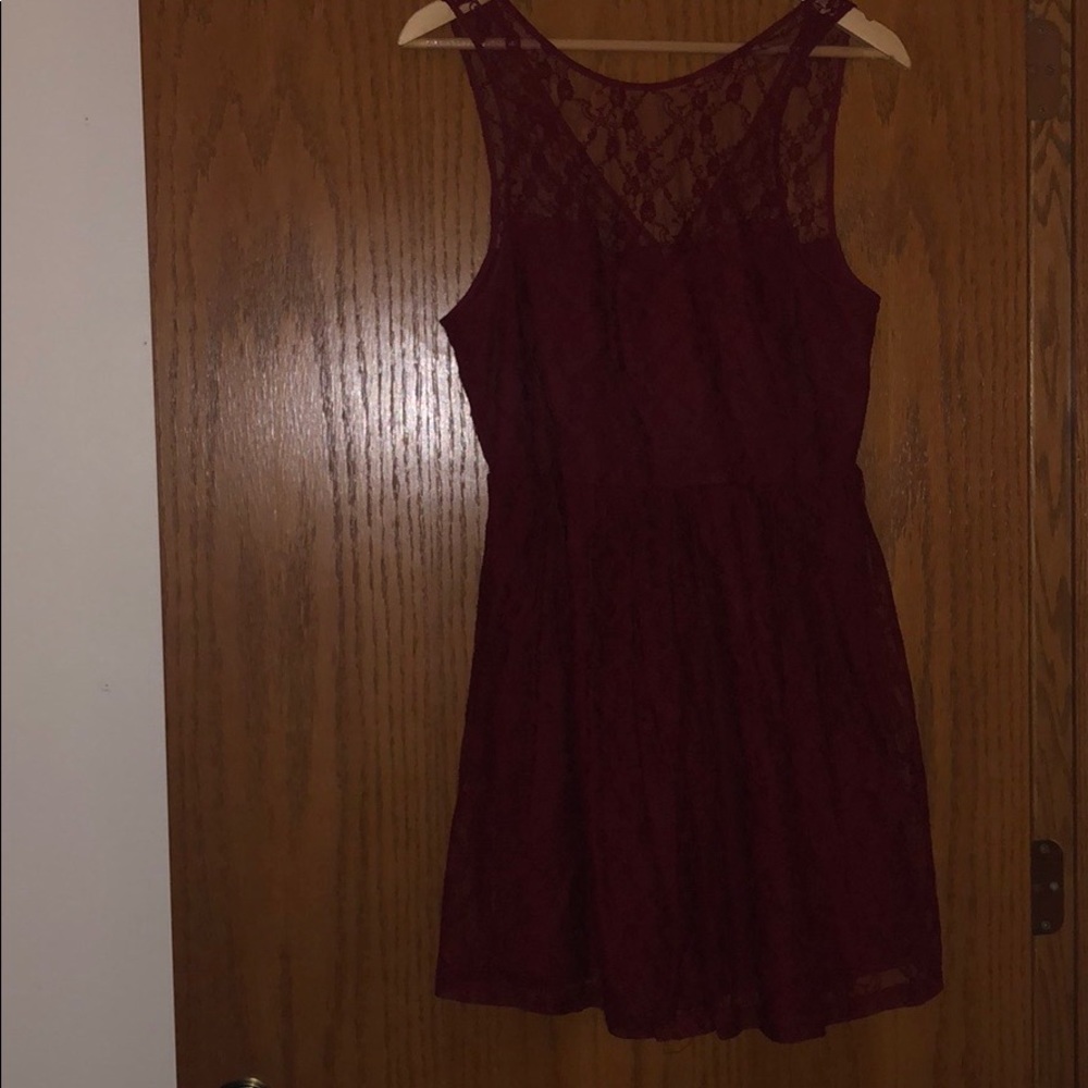 Forever 21 red lace dress